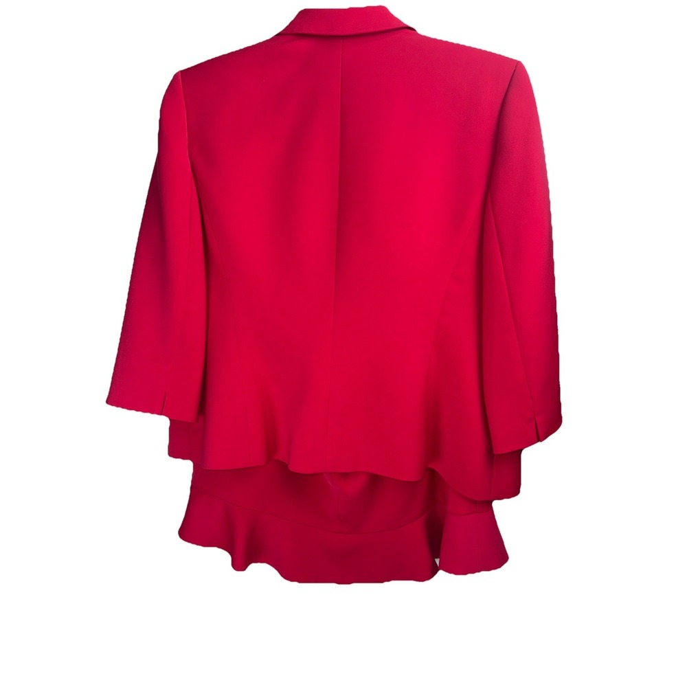 Kasper Pink Petite 16P Women's Suit Set‎ Jacket & Skirt Polyester Elastane - Picture 9 of 10